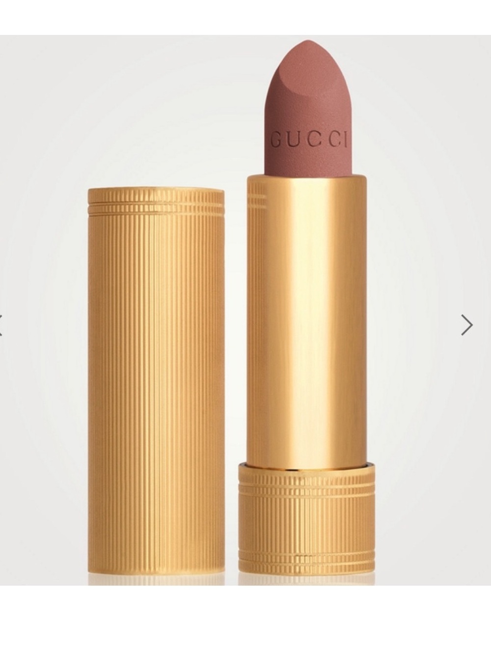 GUCCI Rouge à Lèvres Velvet Matte Lipstick in shade 120 Sonia Light Beige